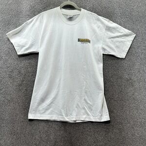 VTG Santa Monica Triathlete Zombies Graphic Tee Men L‎ White Single Stitch USA